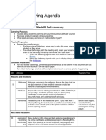 W08-Gathering Agenda: PC 103 University Skills Gathering Agenda For Week 08 Self-Advocacy