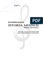 Istoria Muzicii Modul I PDF