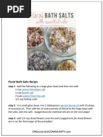 Floral Bath Salts Printable