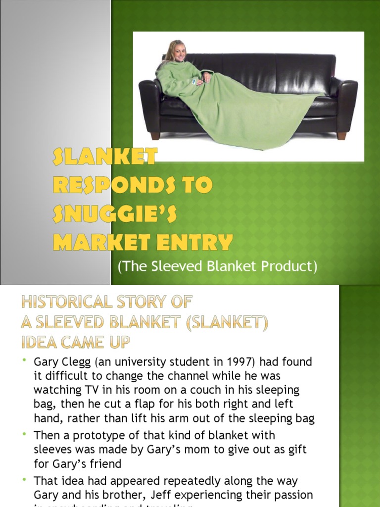 The Sleeved Blanket Product PDF Advertising Marketing