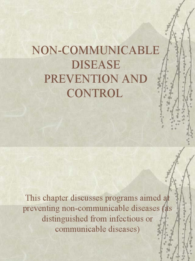 Non-Communicable Disease Prevention Strategies | PDF | Non Communicable ...