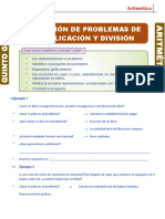 Resolución de problemas de multiplicación y división