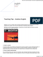 Teaching Tips For Aviation English