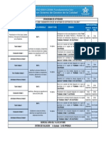 Cronograma Del Curso de ISO 9001 - 2008 Fundamentación de Un SGC