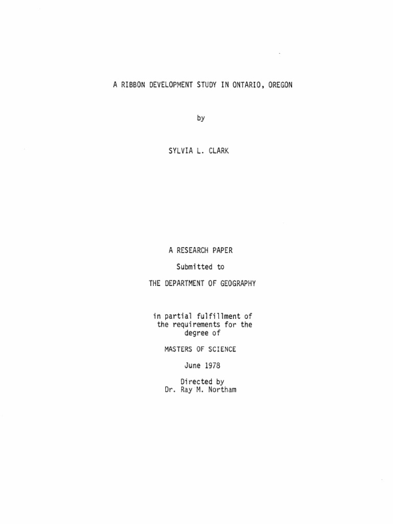 A Ribbon Development Study in Ontario, Oregon | PDF | Retail | Agriculture
