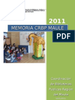 Memoria 2011 CRBP Maule