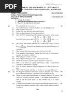 Gujarat Technological University: Subject Code:2141004 Subject Name:Control System Engineering Time:10:30 AM To 01:00 PM