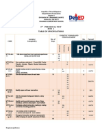 Tos-Test 1ST Periodical Test in MTB - Grade 1