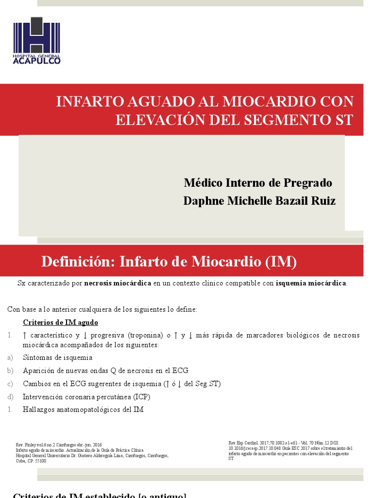 IMCEST | PDF | Infarto de miocardio | Electrocardiografia