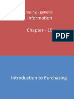 Purchasing - General: Information Chapter - 15
