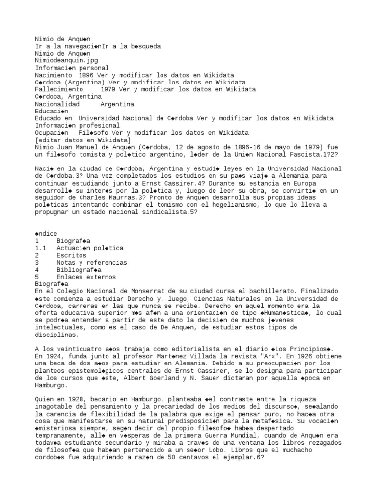Nimio de Anquín - Wiki | PDF | Science | Ciencia filosófica