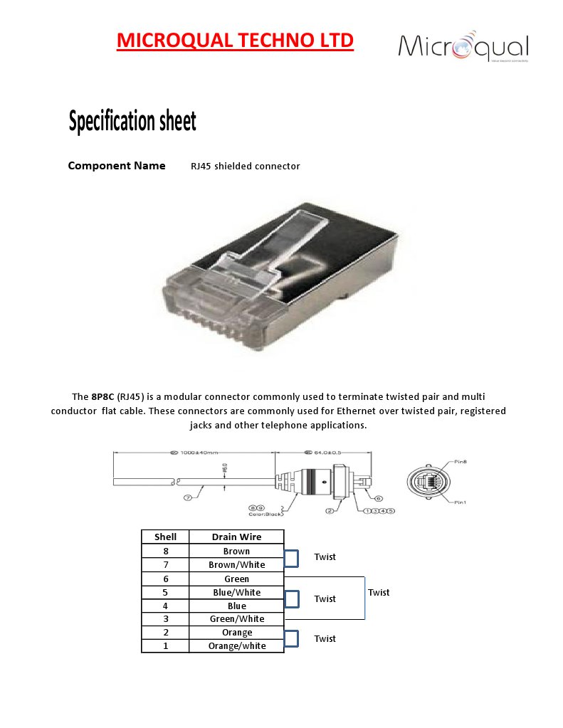 RJ45 Shielded Connector | PDF
