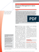 Blood Loss Management in Spine Surgery.1