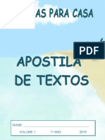 Apostila Tarefas 1o Ano 2019 Volume1 PDF