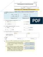 Guía Matemática Propiedades de La Multiplicacion PDF
