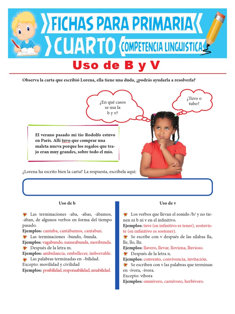 Uso correcto de B y V en español | PDF