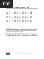 Answer Key Language Leader Placement Test B: Level Grading