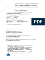 Language Leader Elementary Progress Test B UNITS 10-12: OLMARK - My Favourite Shop