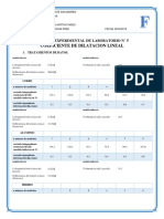 Inf. 5 Coeficiente de Dilatacion Lineal PDF