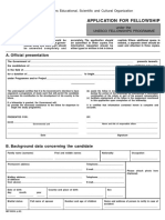 UNESCO Application Form Ceritificate of Language Knowledge PDF