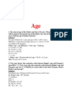 Solution of Age Chapter Test
