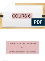 EDI 208-412 Cours 6 Transposition Didactique