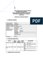 Silabo Contabilidad General I - Contabilidad