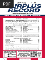 JULY 2020 Surplus Record Machinery & Equipment Directory