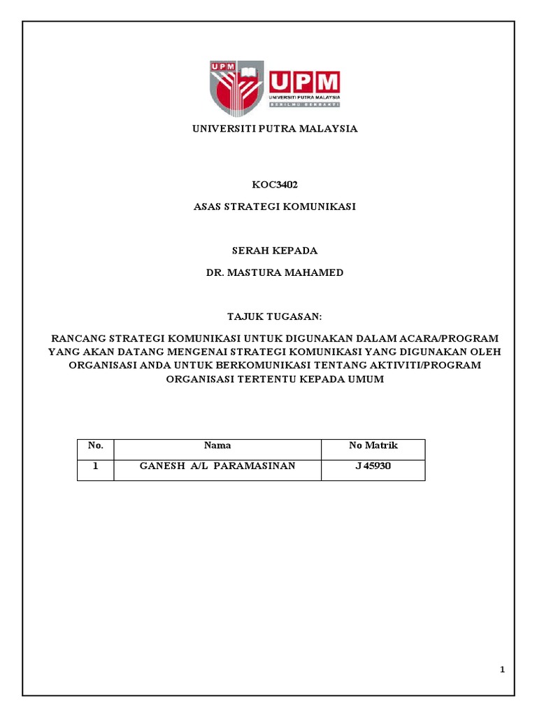 Kertas Kerja Kempen Covid 19 Pdf
