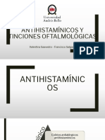 Antihitamínicos y Tinciones Oftalmológicas