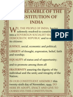 The Preamble of The Constitution of India