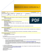 Guía 4° Primera Semana Castellano PDF