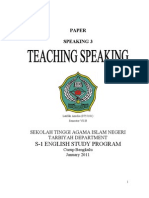 Teaching Speaking