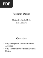 Research Design and Secondary Data