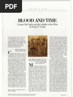 BLOOD AND TIME. Cormac McCarthy and The Twilight of The West by Roger D. Hodge