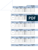 1 Opción, Tabla de peso de muros