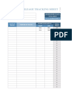 Business Mileage Tracking Sheet: Reimbursement Rate Emp. Id Total Miles Emp. Dept Total Reimbursement Emp. Name