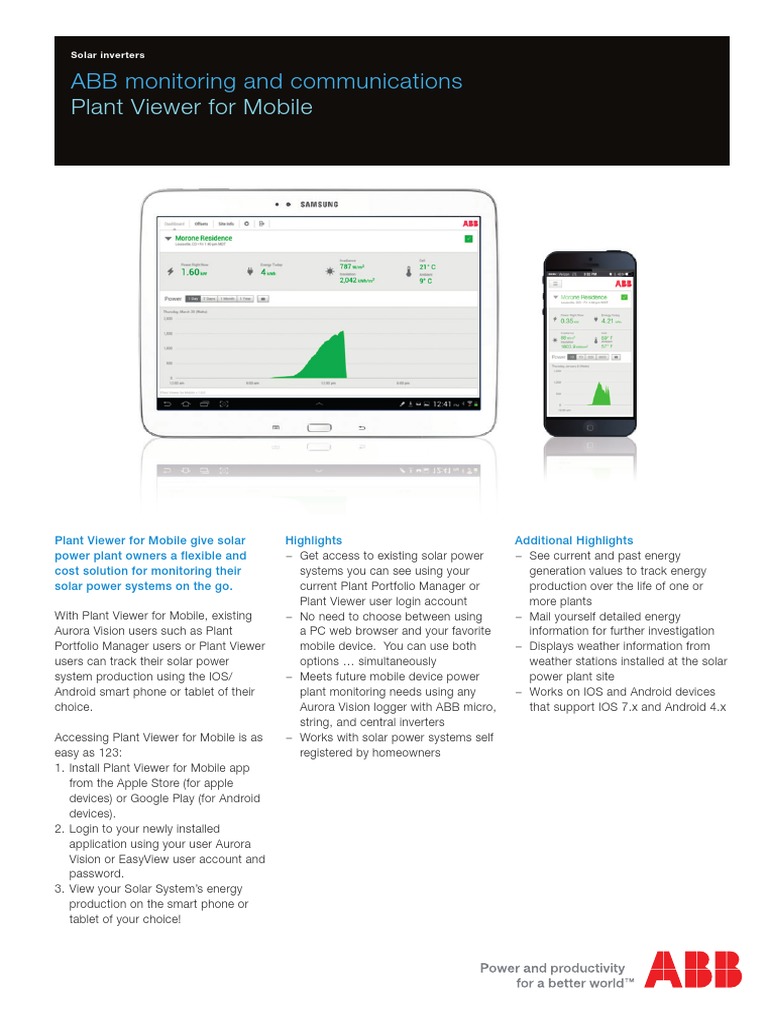 ABB Plant Viewer For Mobile - EN | PDF | Mobile App | Android (Operating  System)