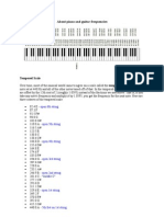 About Piano and Guitar Frequencies