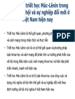 Vai trò của triết học Mác-Lênin trong đời sống xã hội và sự nghiệp đổi mới ở Việt Nam hiện nay