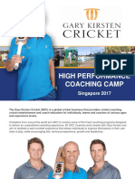 High Performance Coaching Camp: Singapore 2017