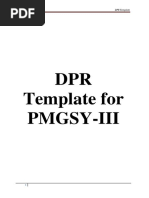 DPR Template For PMGSY-III PDF