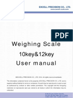 Weighing Scale User Manual: 10key&12key