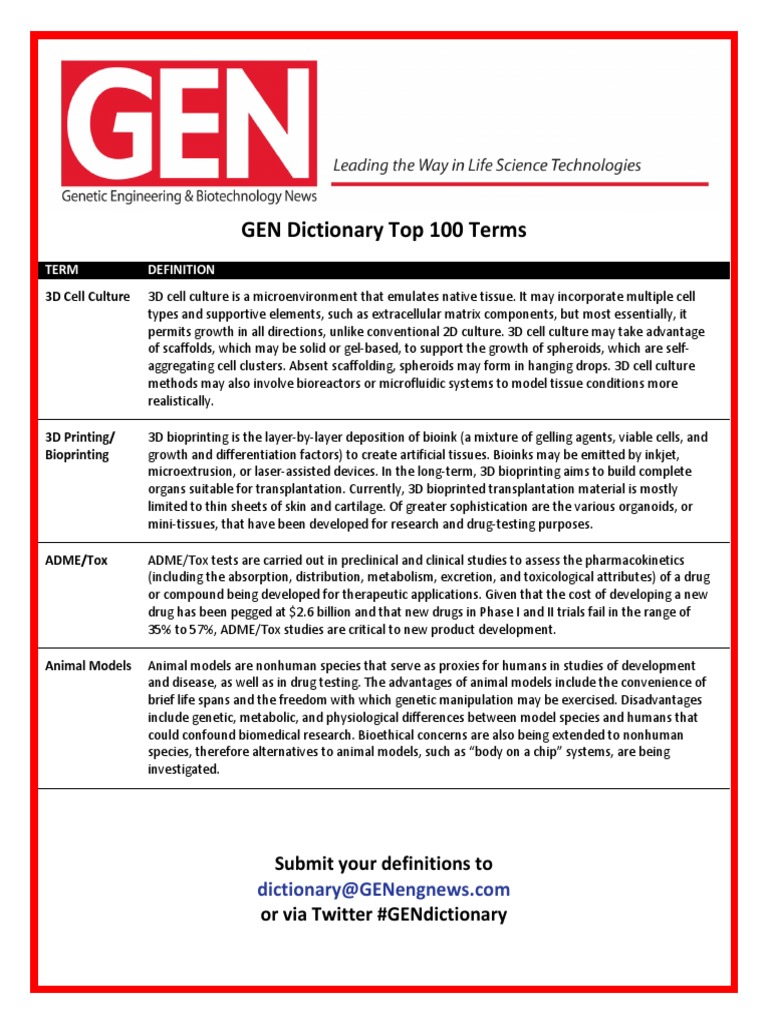 Gen Dictionary Version PDF Flow Cytometry Chromatography