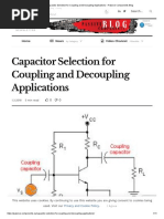 Capacitor Selection For Coupling and Decoupling Applications - Passive Components Blog