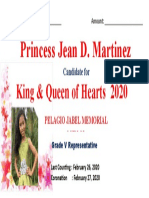 Princess Jean D. Martinez: King & Queen of Hearts 2020
