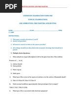 Air, Combustion, Fire Fighting-Topic 7 Chemistry