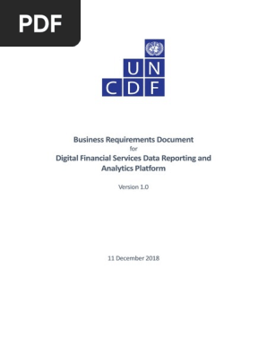  Business Requirements Document BRD