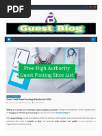 List of Free Guest Post Websites, Blog Posting Sites - Letsaskme