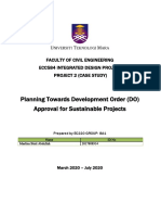 Sustainable Planning For Development Order